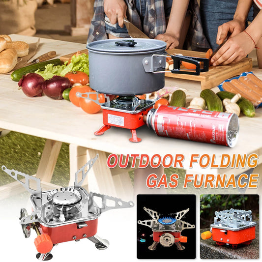 Backpacking Stove - Portable Cooking Camping Stove - Small Backpack Camp Single Burner for Propane Butane Isobutane Fuel Canister - Mini Pocket Rocket Jet Boiler