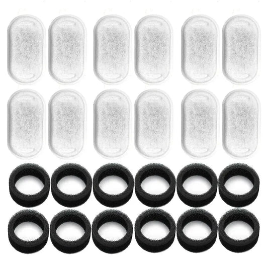 Replacement Filters Cat Water Fountain Filters Element for Stainless Steel Cat Water Fountain Activated Carbon Sponges Filters
